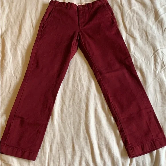 Crewcuts Maroon Straight-Leg Kids Pants
