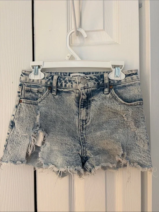 RSQ Light Blue Distressed Denim Shorts