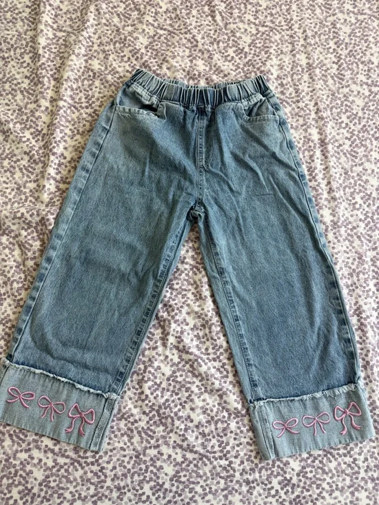 Girls Wide-Leg Jeans
