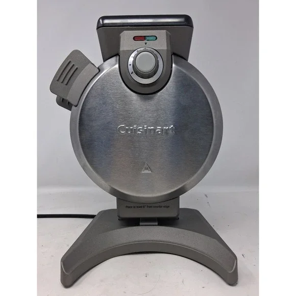 Cuisinart WAF-V100 Vert Waffle Maker Silver Stainless Steel 5-Setting Nonstick K
