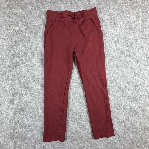 Arizona Jean Co Pants Youth Large 14/16 Red Knit Sweatpants Elastic Waist Lounge