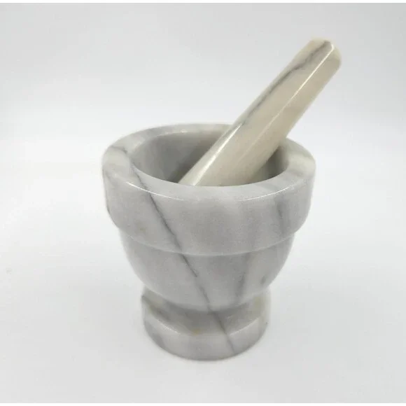 Heavy Duty Large Granite Mortar and Pestle Set Large