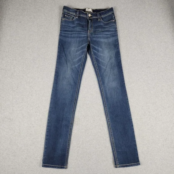 Jordache Skinny Jeans Girls 18 Blue Denim Cotton Stretch Slim Fit Streetwear