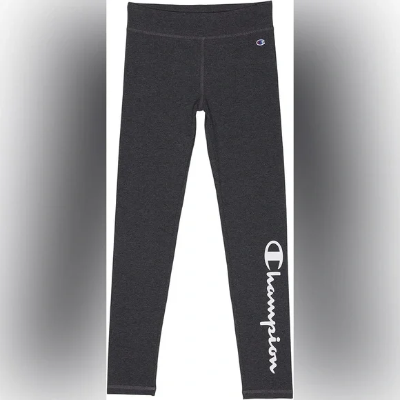 Champion Signature Script Leggings Granite Heather NWOT Size M