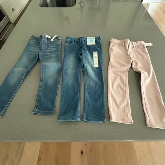 NWT-Bundle of 4T/4Y Toddler Denim Jeggings (Old Navy and Cat & Jack) 4 Years