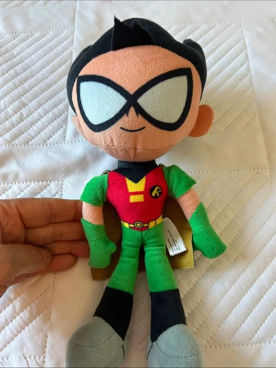 Teen Titans go Kids Superhero Plush Costume Doll - Red & Green.