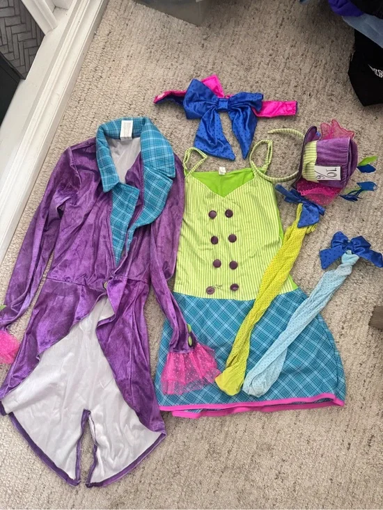 10/6 mad hatter Halloween Costume Set