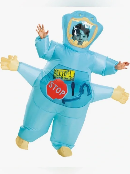 Muncher Ghostbusters inflatable Kids Costume, Kid Size up to 7/8,