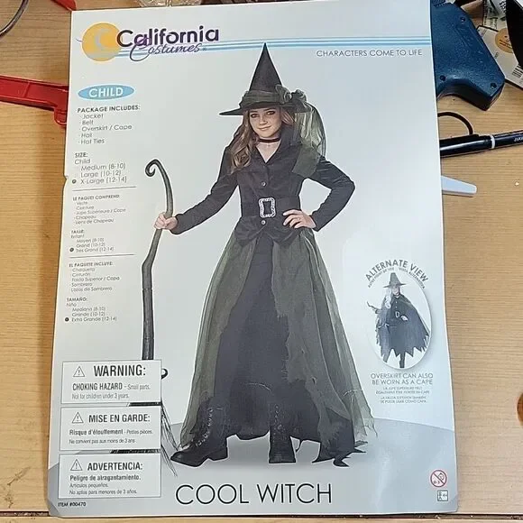California Costumes Cool Witch‎ Wicked  Child X Large Halloween