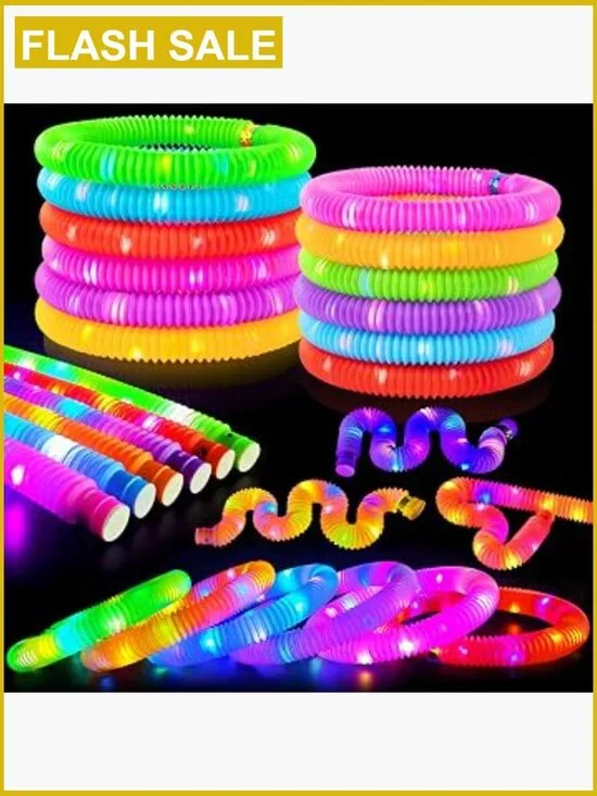 Glow Sticks Party Favors 12-96 Pcs - Neon Bracelets Necklaces for Halloween