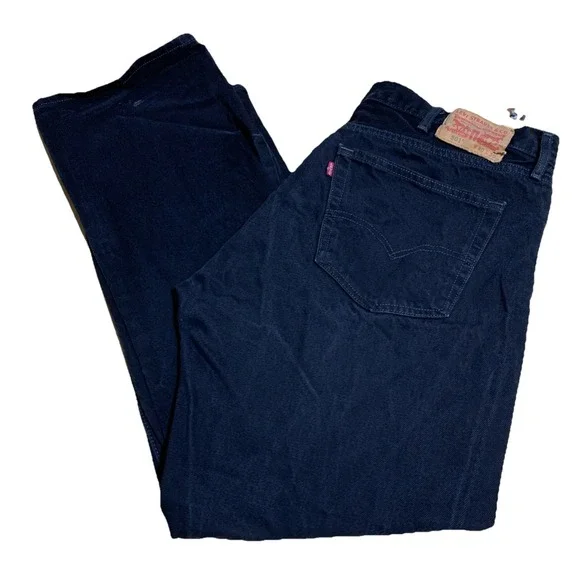 Vtg 90s Levis‎ 501 Jeans Mens Tag 40x30 Black Denim  Button Fly