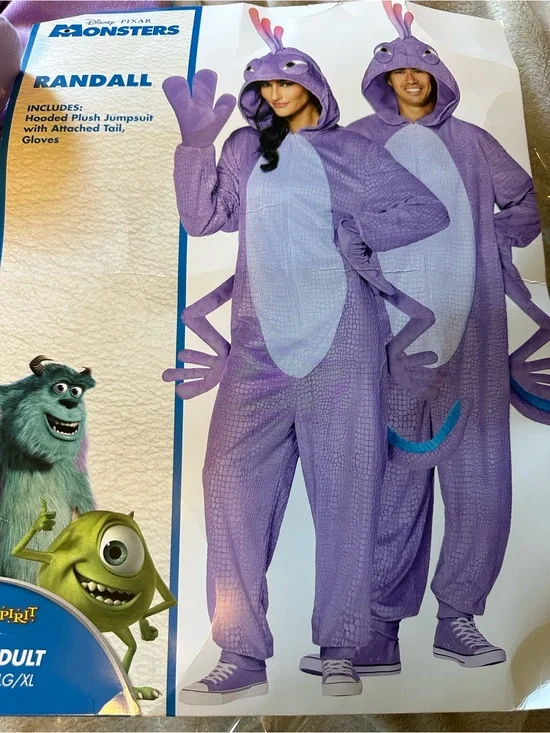 Disney Pixar Monster Inc. RANDALL Dragon adult Costume Onesie