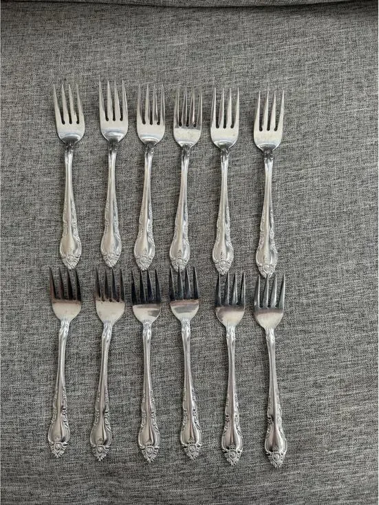 Oneida Northland Stainless Steel Malmaison Salad Fork Set Of 12
