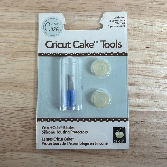CRICUT Cake Tools 2 Blades & 2 Silicone Housing Protectors 2000244 NEW