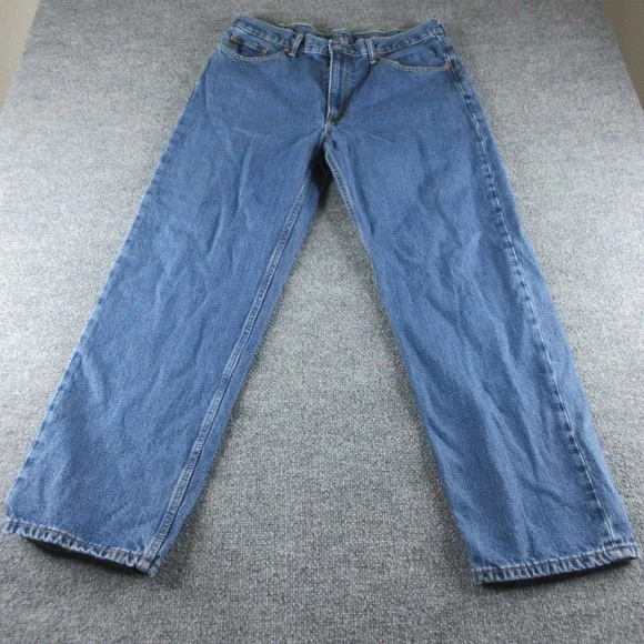 Levis 550 Jeans Mens 38x31 Blue Relaxed Tapered Medium Wash Denim Casual