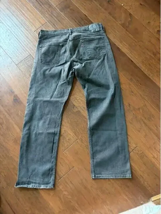 Levi's 569 Men's Loose Straight Fit Jeans, Gray, Size 36x32