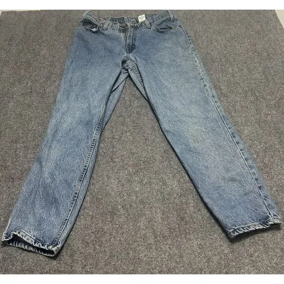 Vintage Levi's 550 Jeans 34x30 Husky Youth Boys Denim‎ Relaxed USA Actual 30x28