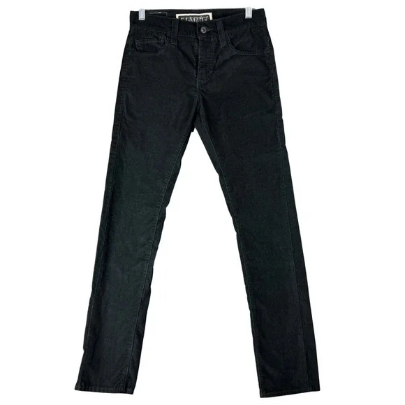 Levi's 511 Men's W30 L32 Skinny Corduroy Pants Black Cord Trousers Casual Modern