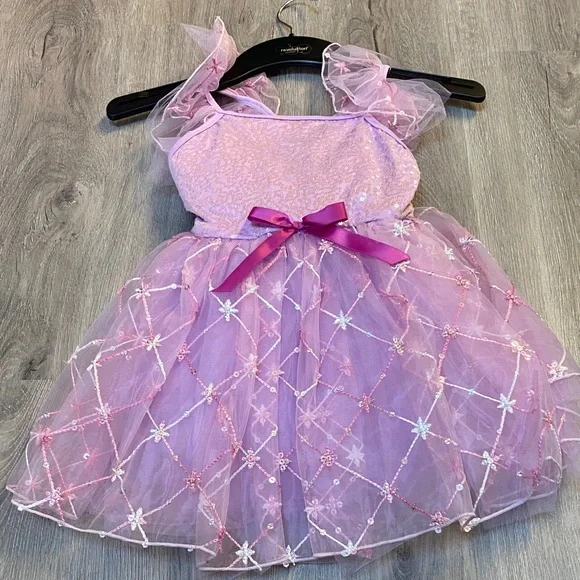 Revolution Sparkling Pink Kids Dance Dress (x2 available)