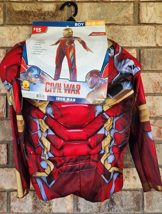 Marvel Iron Man Boys Superhero Costume (Youth Size Med 8/10)