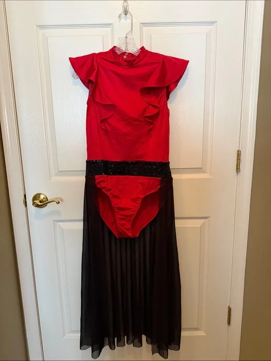Weissman Red and Black Girls' Dance Costume