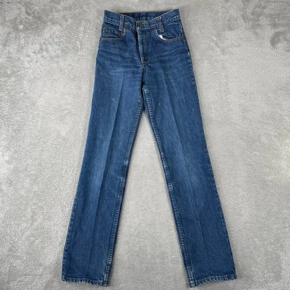 Vintage Levis 720 Student Jeans Mens 26x32 (24x31) Blue Denim Straight Leg USA