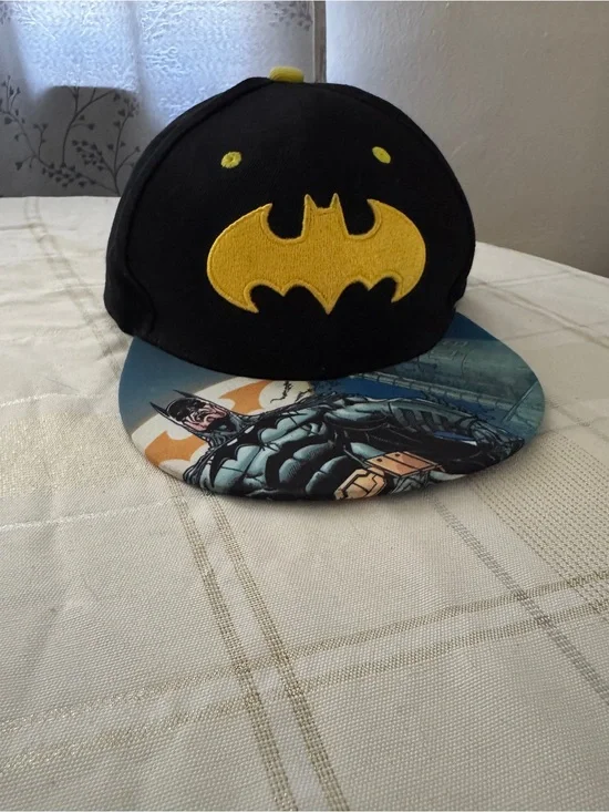Batman DC Comics Six Flags Texas 2019 Adjustable Snapback Flat Bill Hat Cap OS