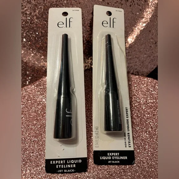 ELF EXPERT LIQUID‎ EYELINER (JET BLACK) SET OF 2