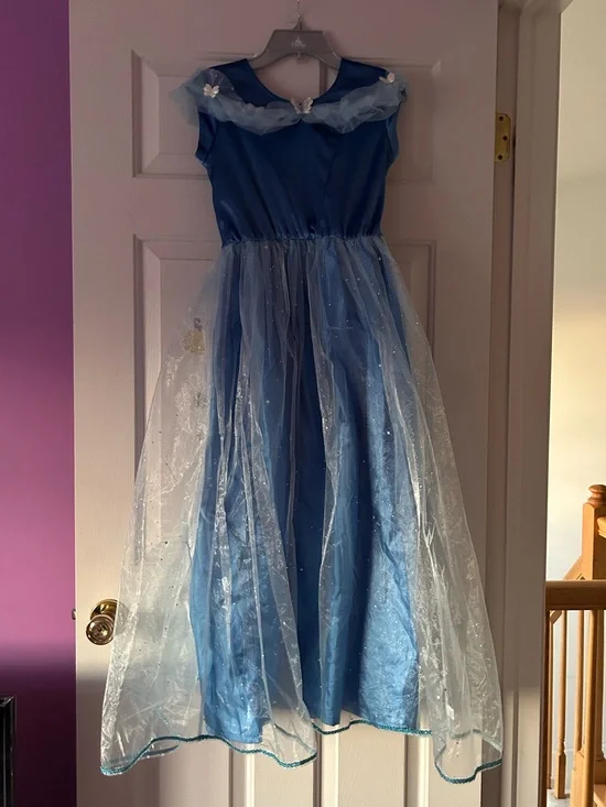 Little adventures deluxe butterfly Cinderella dress size 3XL 11-13 years blue