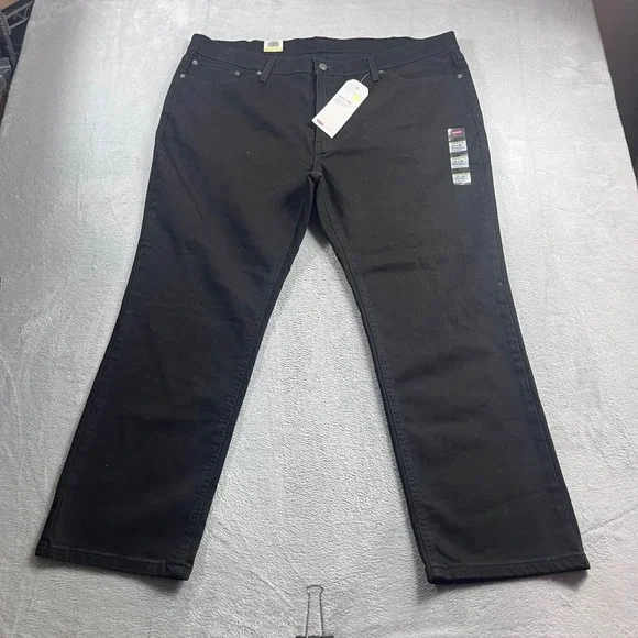 Levis 541 Mens Athletic Taper Black Jeans Big and Tall 44x30 Levis Flex Stretch