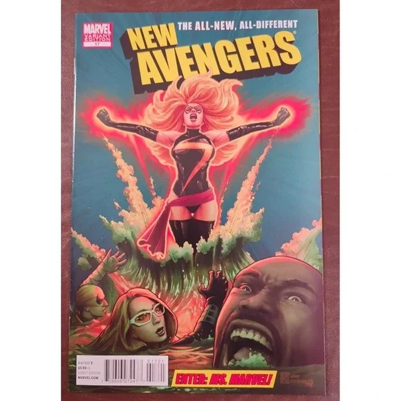 New Avengers #17 1:50 JTC Variant 2011 Ms. Marvel Joins Team‎ Enter the Phoenix