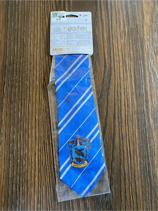 Disguise Ravenclaw Blue and Silver Tie for Halloween