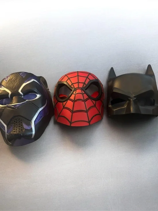 Marvel Kids Superhero Mask Set - Red, Black, Purple