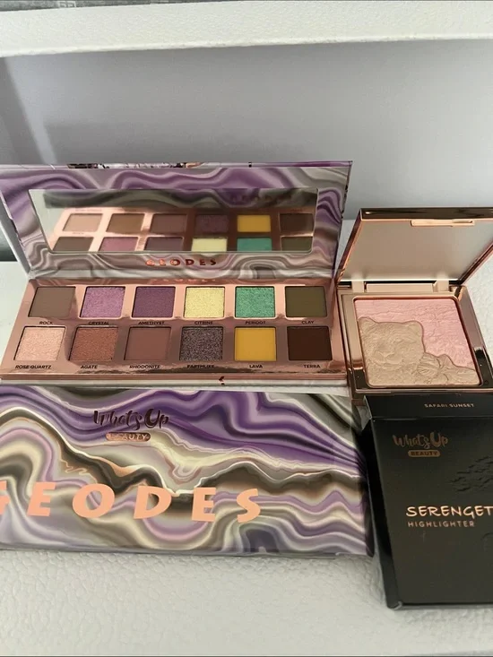 Serengeti Highlighter & Geodes Eyeshadow Palette duo