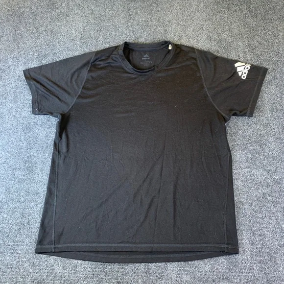 Adidas Freelift Climalite T-Shirt Mens L Black DU1426 Athletic Logo
