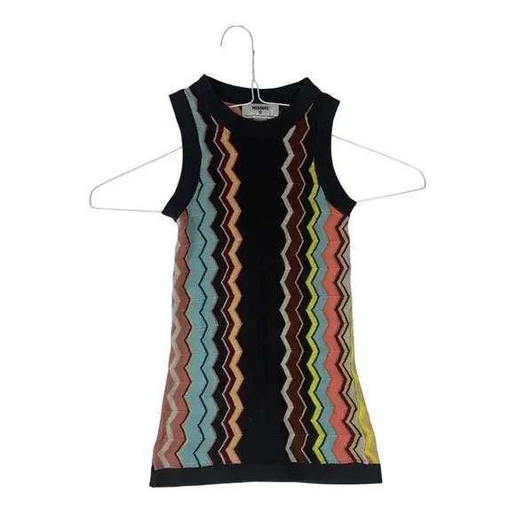 Missoni target size 2 t Kids iconic knit zig zag dress sleeveless match mom