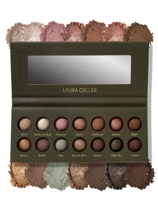 14 Pigmented Baked Eyeshadow Palette | Blendable Earthy Essentials for Natural
