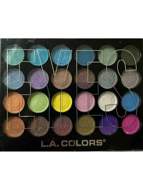 New LA COLORS 24 Vibrant Eye Shadow Color Palette 31346 Colorful Times (Sealed)