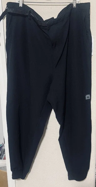 Adidas Adicross Pants Mens 3XL Black Golf Joggers wind Athletic Lightweight