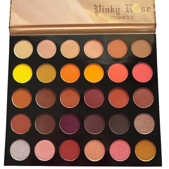 PINKY ROSE COSMETICS‎ RUSTIC ROSE 30 COLORS EYESHADOW PALATTE 1.58 OZ BRAND NEW