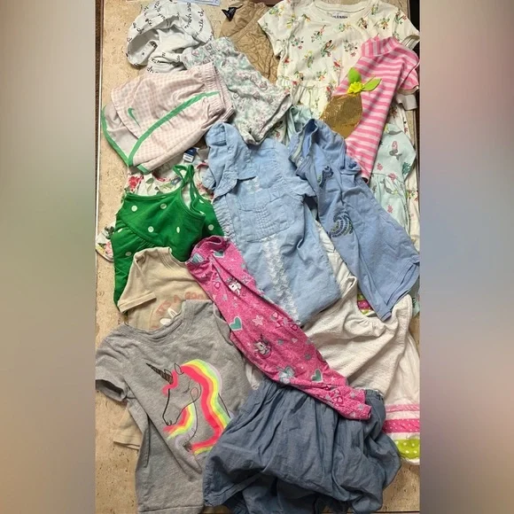 Bundle- Size 5T Baby Girl Cloths Dresses, Shirts, Shorts