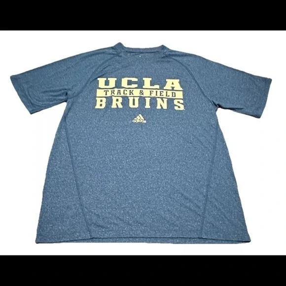 Adidas Climalite UCLA Bruins Track & Field Team Issued Blue Shirt XS X-Small