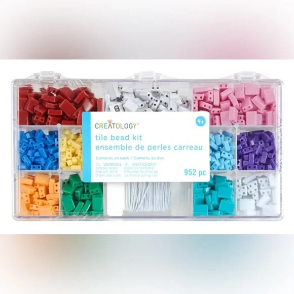 New Creatology Summer Tile Bead Kit‎ Crafting Necklace & Bracelet Kit DIY ABC’s