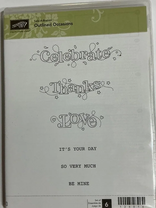 Stampin’ Up Outlined Occasions Stamp Set