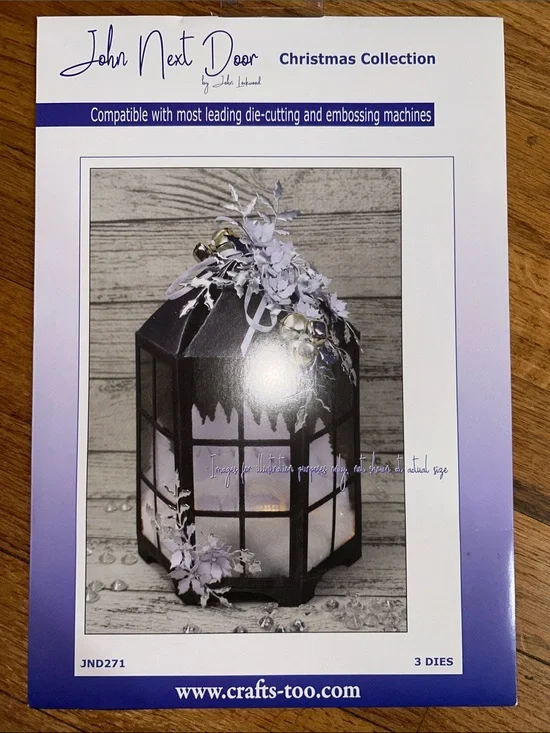 Christmas Lantern Die Set - Black and White