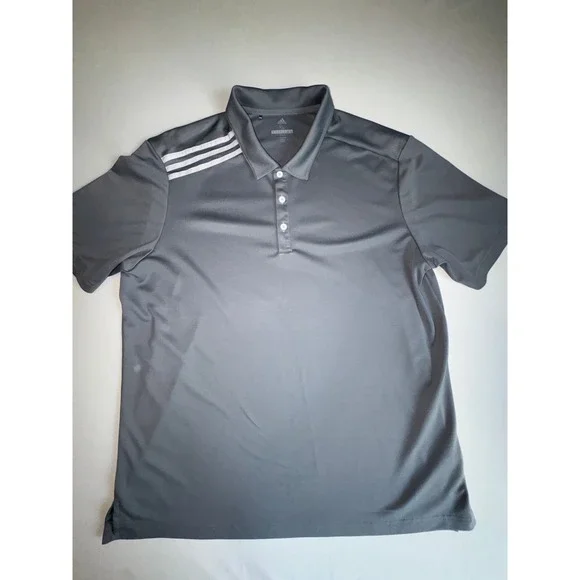 Adidas Golf Mens XL Gray Short Sleeve Performance Polo Shirt Athleisure Golfcore