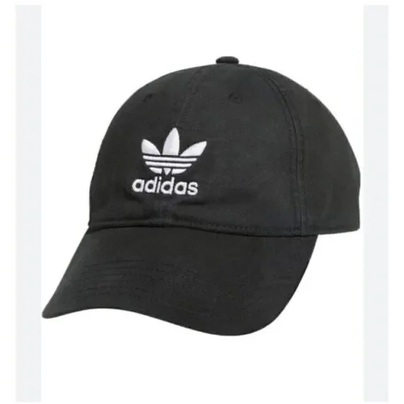 Adidas Ballcap. Black with white logo. One size.