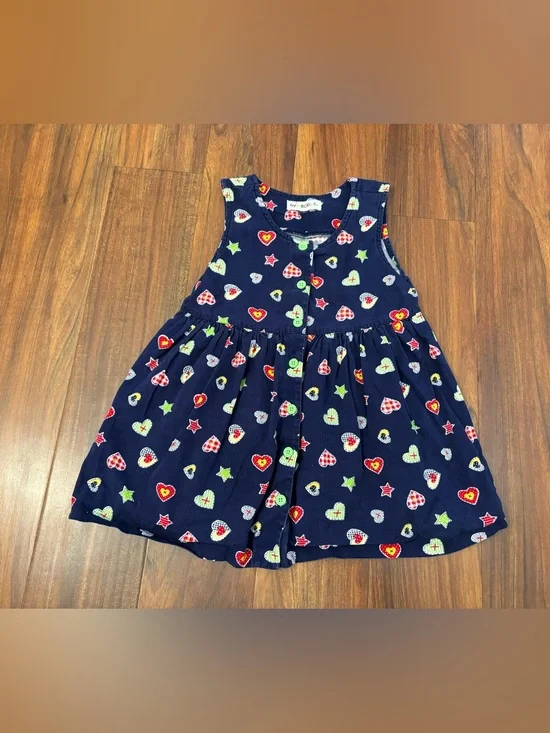 Gymboree Vintage Navy Heart Dress