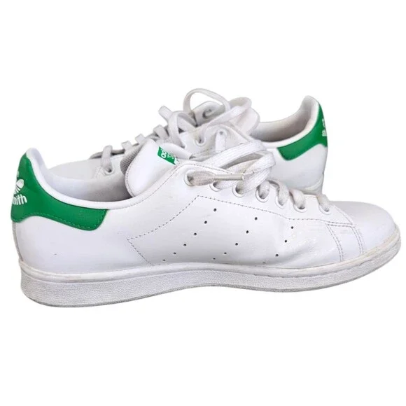 Adidas Originals Stan Smith Sneaker Men's 9 White Green Low Top Athletic Shoes