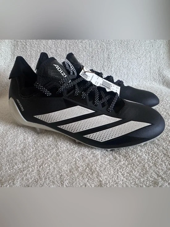 Adizero electric.1 II black football cleats  Size 10